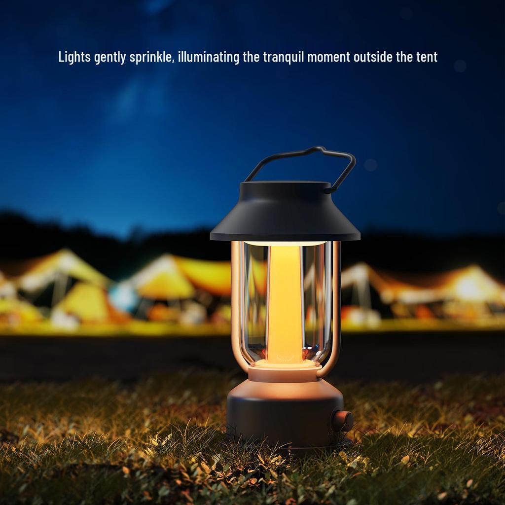 Portable Retro Hurricane Lamp: Luxury Wrought Iron Bedside & Camping Night Light