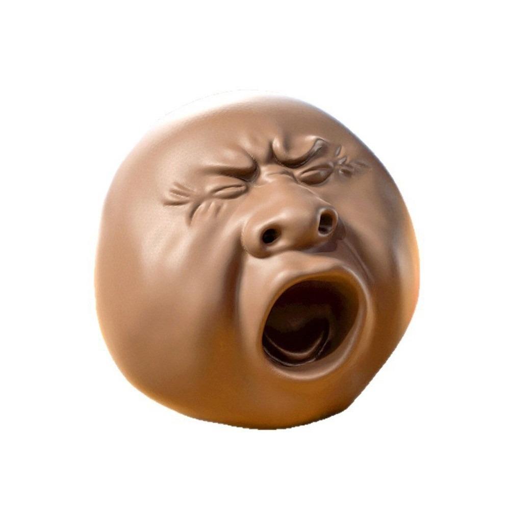 

Multifunctional Yawning Face Tea Pet Songkran Outdoor Water Spray Toy Summer Play Accessory Brown