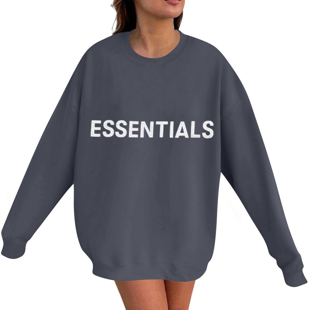 Unisex Printed Round Neck Long Sleeved Loose Fitting Long Sleeved Casual Long Sleeved Top Hoodie