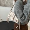 American Style Y2K Armpit Bag Sweet Cool Underarm Bag Casual Rivet Shoulder Bag  Spicy Girls