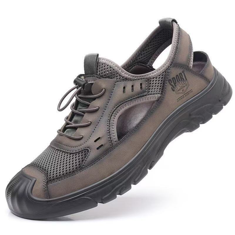 Hollow Men's Sandals Soft Sole Summer New Vietnam Rome Leisure Beach Hole Hole Hundred Towers Bag Head Leather Shoes