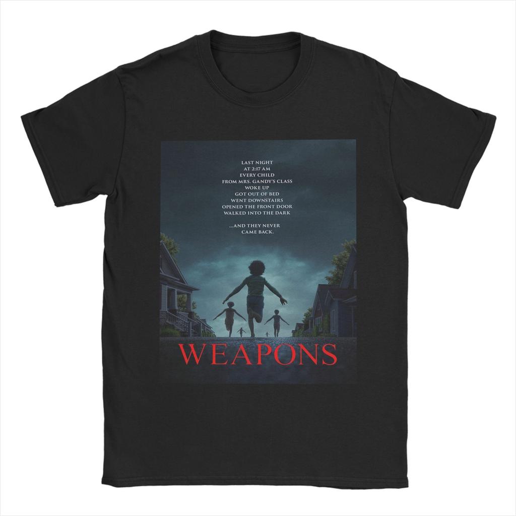 Casual Weapons Horror Film TShirt Unisex Round Collar 100 Cotton T Shirt Short Sleeve Tees 4XL 5XL Clothes