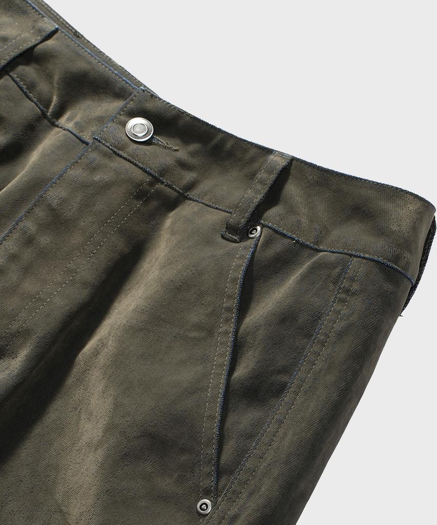 SAINTPAIN Sp Rivet Velvet Denim Pants Khaki