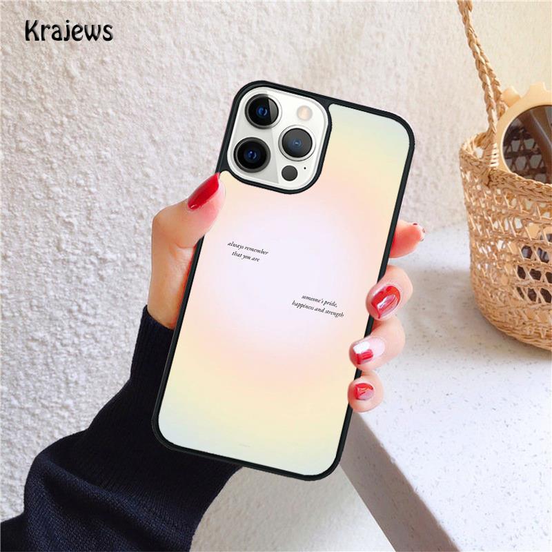 minimalist pastel goodvibes heart neon Soft Phone Case For iPhone 17 Air 16 15 14 Max Plus 11 12 13 Pro Max Phone Fundas