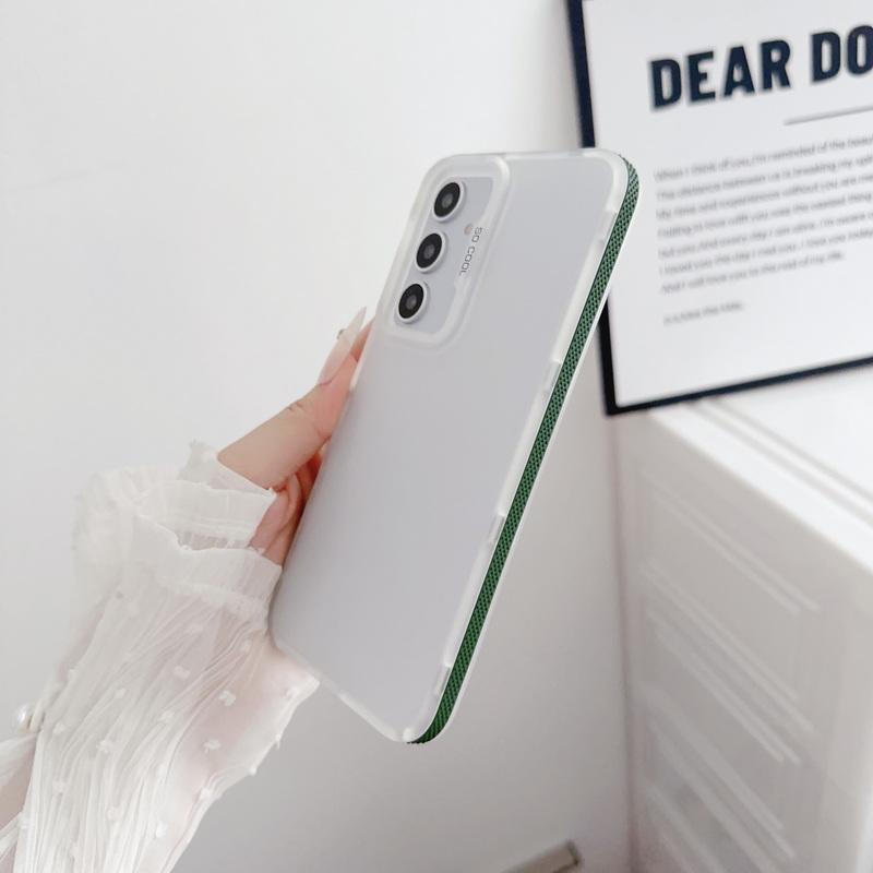 Módní Průhledné Matné Jednobarevné Pouzdro pro Samsung S24 Ultra Plus S23 S21 Fe A55 A35 A34 A25 A15 A14 5g Měkké TPU Vše Zahrnující Nárazuvzdorný Kryt