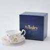 Aynsley Cherry Blossom Tea Cup & Saucer, Oban, Approx. 180ml, CBPT05006U