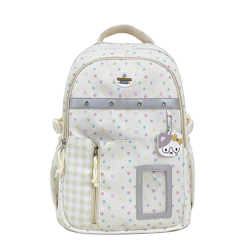 Schoolbag High-value Cute Girl Backpack Japanese Junior and High School Students Large-capacity Schoolbag Pain Bag Going Out Versatile Backpack