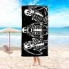 Totenkopf Strandtuch, Super Saugfähiges Mikrofaser Leichte Schnell Trocknende Sonnencreme Decke für Camping Outdoor Sommerreisen