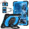 For Samsung Galaxy Tab S10 FE/Tab S9/Tab S9 FE.360° Rotating Grip Heavy Duty Protection Stand TPU+PC 3in1 Anti-knock Shockproof Tablets PC Case