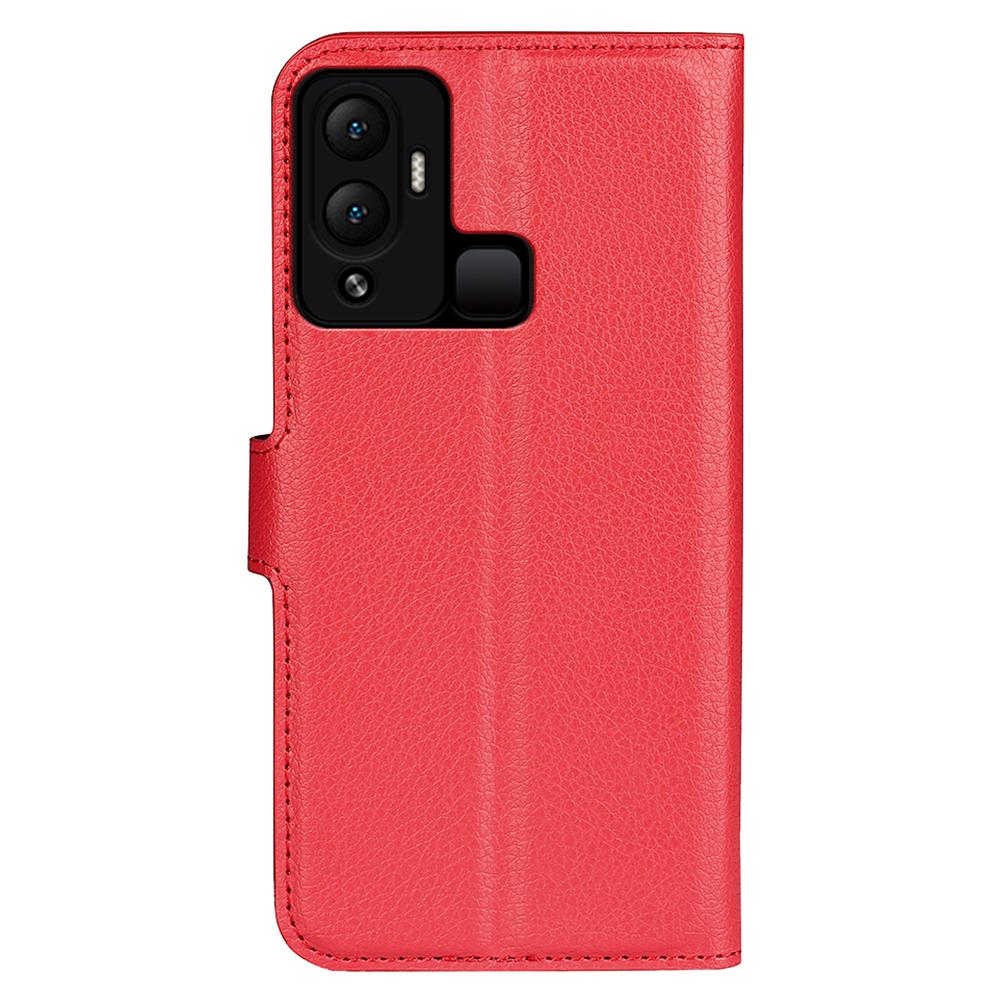 Litchi Texture Phone Cover Wallet for Infinix Hot 12 Play 4G,Anti-Drop Shell Flip Stand Phone Case