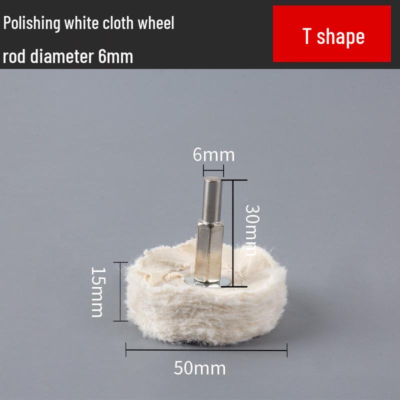 6-Piece Polishing Flap Wheel and Wax Set for Metal Grinding