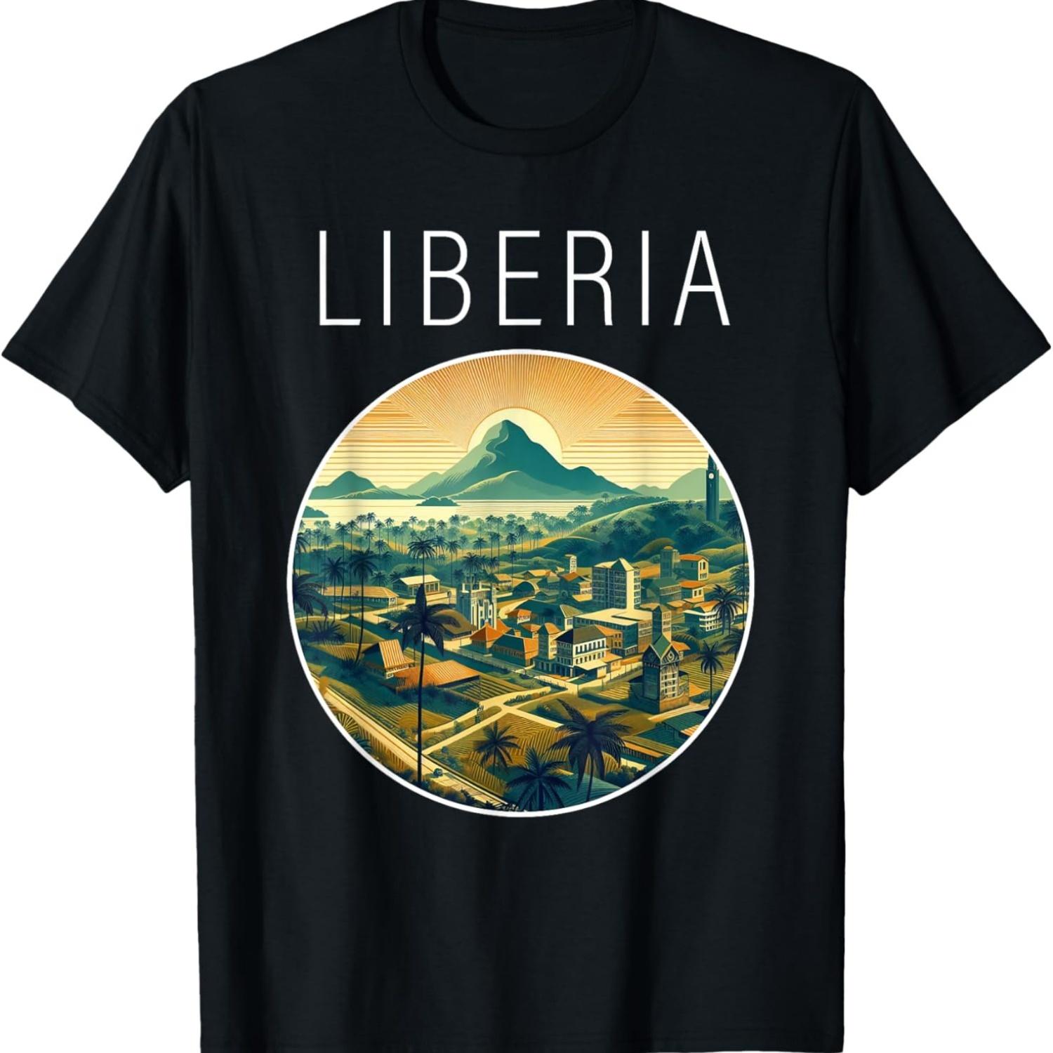 

Liberia scenery Art Deco T-Shirt S