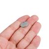 10-50pcs/lot 6-30mm Round Stainless Steel Dog Tag Charms Pendants For DIY Necklaces Bracelets Jewelry Making Findings Supplies