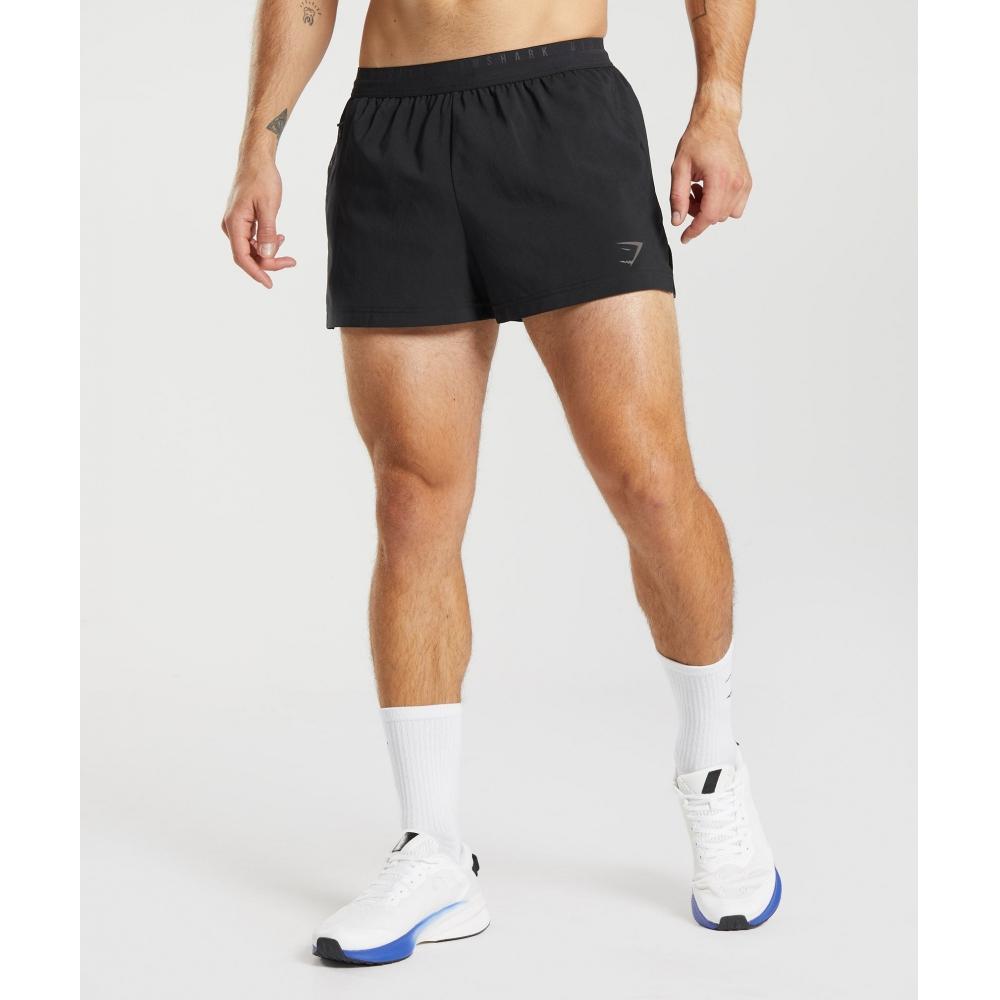 

GYMSHARK Run Sport 3 Shorts Black A2A8L BBBB 3XL