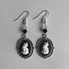 1pair Gothic Retro Portrait Black Dangle Earrings Palace Style Birthday Jewelry Gift for WomenGood Product