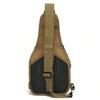 Men'S Outdoor Molle Chest Bag Camo Shoulder Bag Sling Backpack Oxford Mountain Climbing Camping Fishing Trekking Chest Pack
