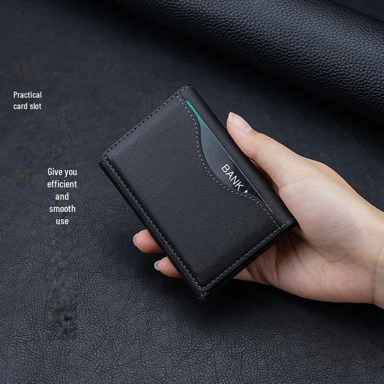 MagSafe-kompatibel trefoldet magnetisk kortholderlommebok for iPhone 12-16-serien