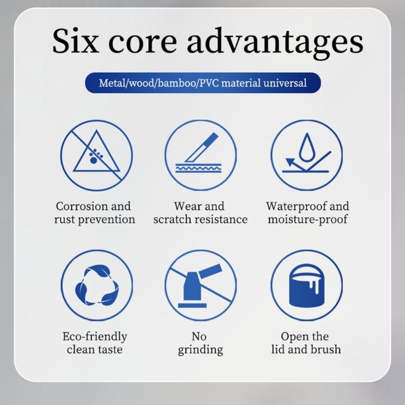 Water Based Protective Paint for Metal Surfaces Stops Existing Rust Progressions Offer Wearproof and Night Visibilities