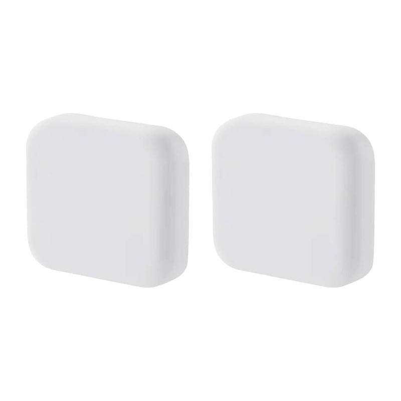 2 Pcs Silicone Door Stopper Door Handle Buffers Square Self Adhesive Door Knob Guard Wall Door Handle Stopper for Home Office