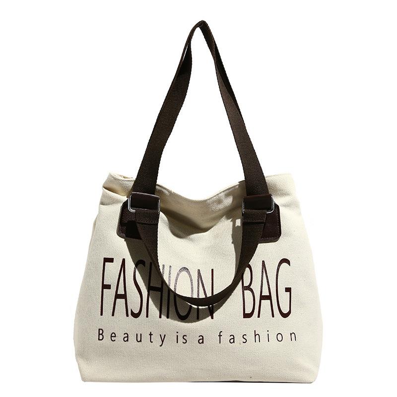 

Новая простая холщовая сумка-тоут летняя модная трендовая с большой вместимостью на плечо кроссбоди подмышечная сумочка one size fits all