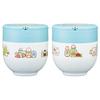 Skater Insulated Lunch Bowl with Folding Sumikko Gurashi Box, Type, 540ml, Women's Size, 2-Tier, Handle, "Atsumaru-n-desu" (LDNO6-A)