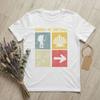 Camino de Santiago Cammino di San Giacomo T-shirt Unisex Buon Cammino T-shirt Vintage Manica Corta Girocollo T-shirt Cotone Merchandising Estivo