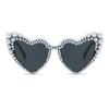 UV400 Protection Cat Eye Eyewear Heart-shaped Design Beach Party Sun Glasses  90s Style