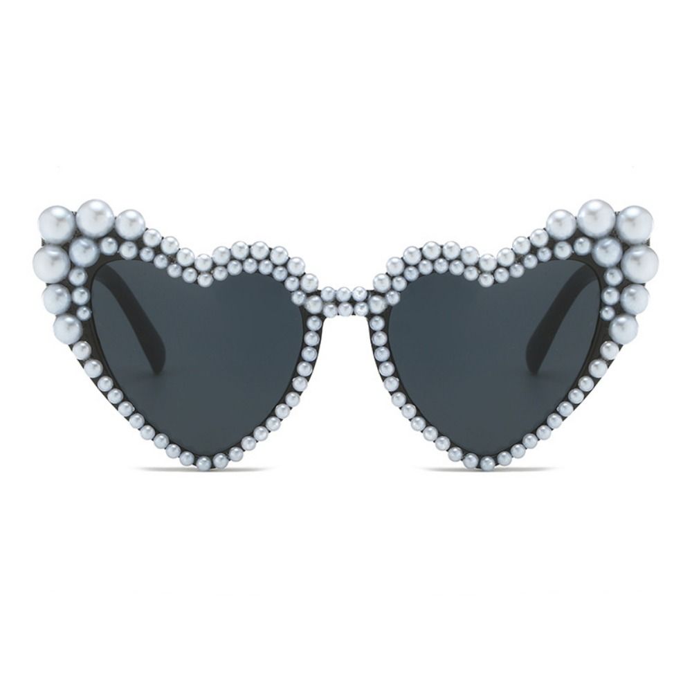 UV400 Protection Cat Eye Eyewear Heart-shaped Design Beach Party Sun Glasses  90s Style