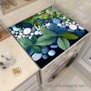 Solid Color Washing Machine and Refrigerator Dust Cover: Diatom Mud, Absorbent, Non-Slip, Dirt-Resistant Mat