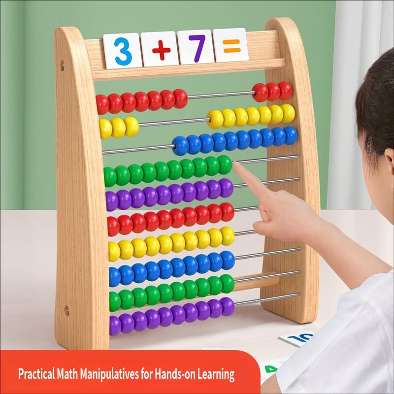Interesting Toys Children's Beads Calculation Rack Abacus Early Learning Mathematics Educational Arithmetic Addition And Subtraction Set Math Toy
