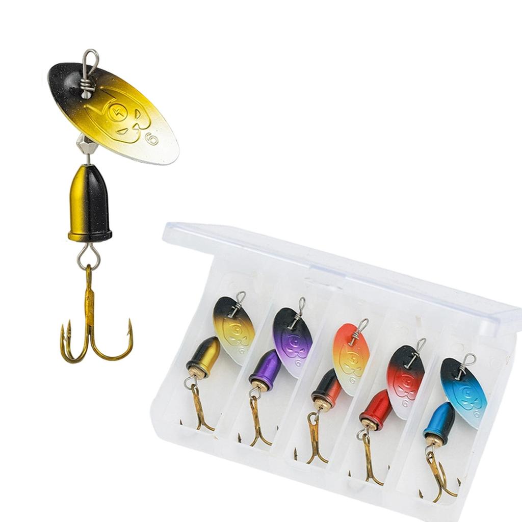 Spinnerbaits per Bass Trout – Premium con Ancorette e Palette Riflettenti per Pesca in Acqua Dolce e Salata – , , E Mortalmente Efficaci