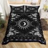 Sun And Moon Duvet Cover Set King Size Purple Liac Dream Catcher Star Bedding Set For Kids Children 2/3pcs Bohemia Quilt Cover