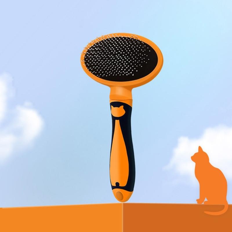 Pet Brush Deshedding Slicker Comb Comfort Handle Cats Brush for Shedding and Grooming for All Long or Short Hair Pet