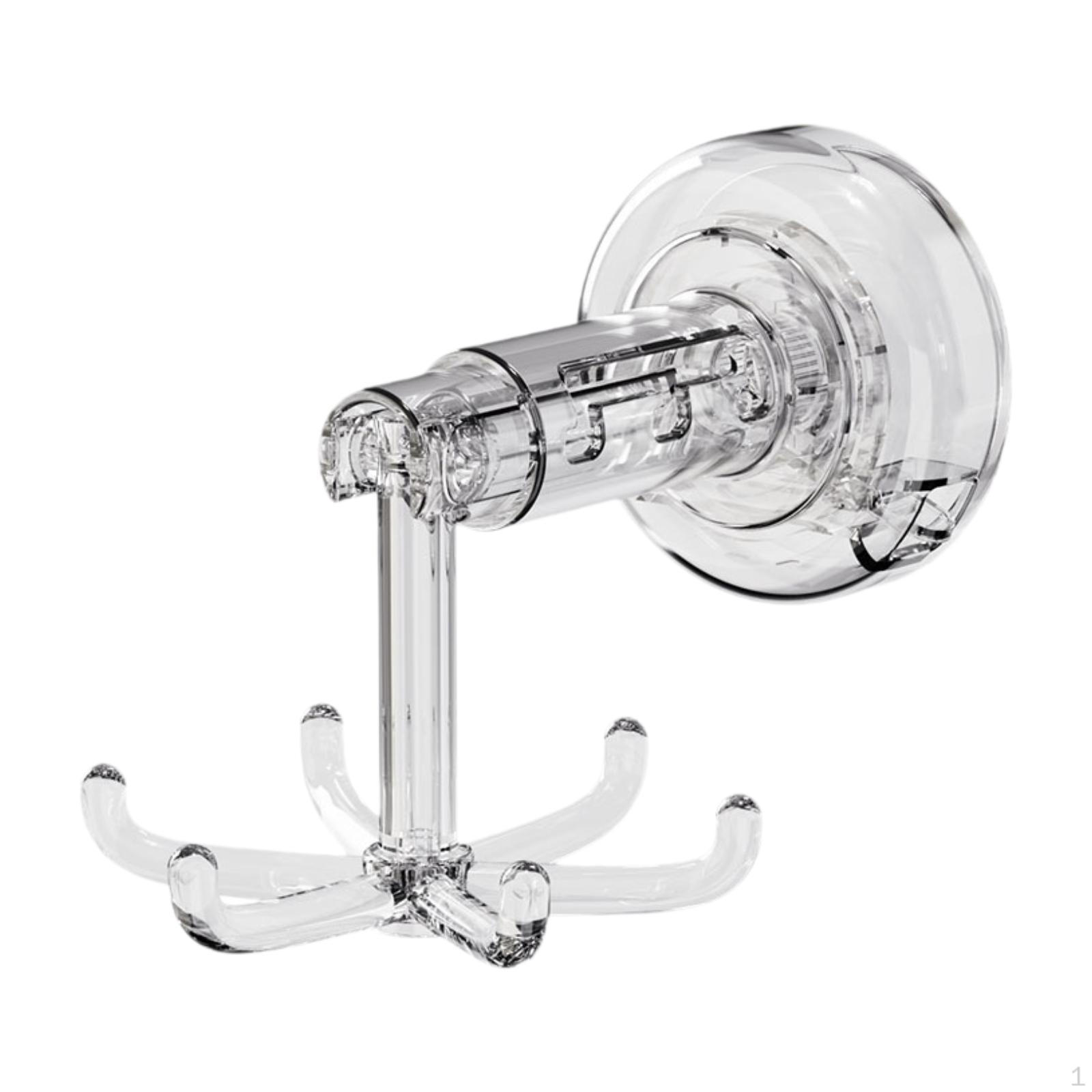 

360° Rotating Hooks Cooking Utensil Rack Lightweight Strong Suction Reusable Portable Modern срібний