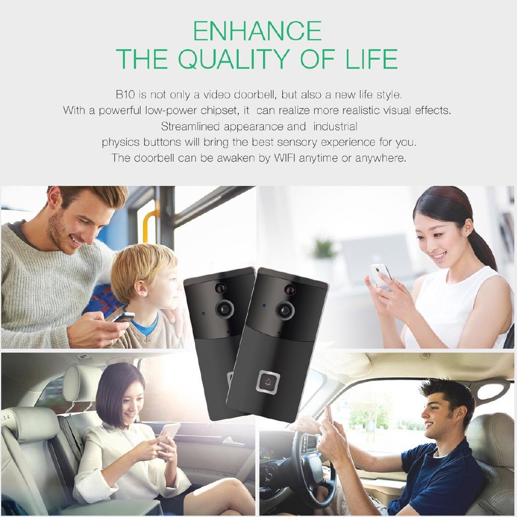 Full 6G Super Wide Angle 1.7mm Lens WIFI Video Doorbell Smart WiFi Video Doorbell