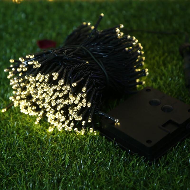 Solar-Powered Outdoor String Lights with Remote Control
