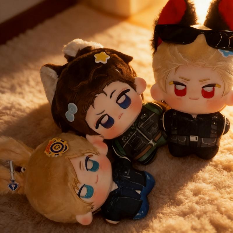 10cm Resident Leon.Scott.Kennedy Chris Redfield Evil9 Albert Wesker Peluche Giocattoli di Peluche Bambole di Peluche Ciondolo Decorativo per Zaino