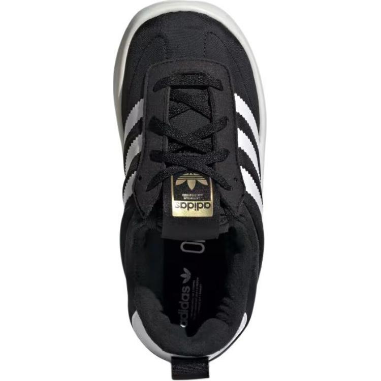 Adidas Originals Samba Home Icons Comfortable Versatile Non-Slip Durable Low-Top Kids Sneakers Kids Sneakers Black White IH0266
