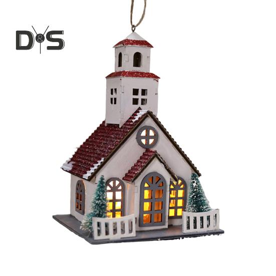 

Рождественский домик, украшение, светящийся деревянный домик, светодиодный бревенчатый домик, рождественское украшение для рождественской вечеринки, домашний декор для елки F