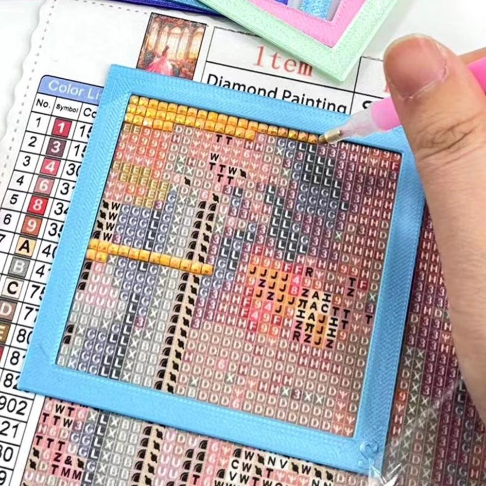 2Pcs Reusable Grid Alignment Frames Multi-Specification Diamond Painting Guide Tool