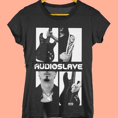 Maglietta nera VTG della band rock Audioslave Unisex Tutte le taglie da S a 5Xl JJ5163