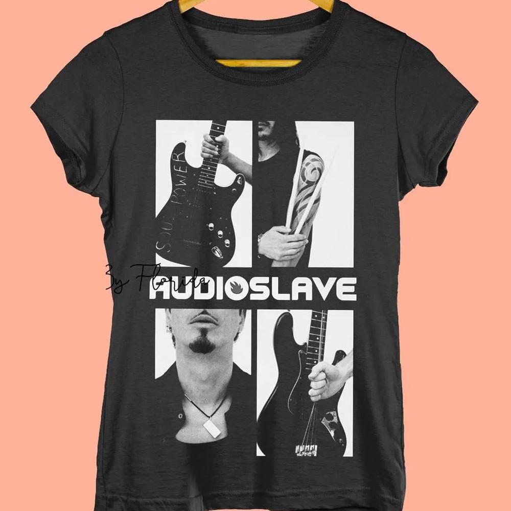Audioslave Rock Band Black VTG T-shirt Unisex Tee All Sizes S To 5Xl JJ5163