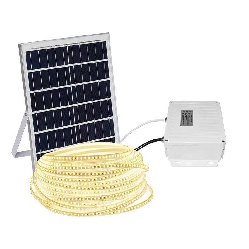 NuFeng 40m Outdoor Solar LED Strip Light - Warm White