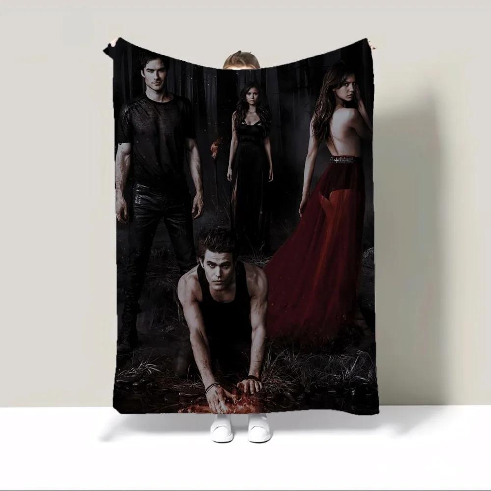 

Winter Blanket Throw Blanket for Sofa Luxury The Vampire Diaries Hairy Blankets for Bed Custom Blankets & Throws Home Interior 75x90cm