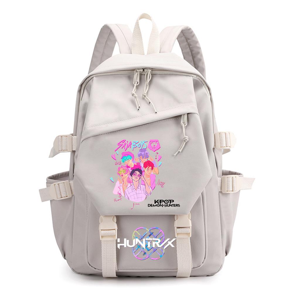 Anime K-Pop Printed Waterproof Backpack for Teen Boy Gril Schoolbag Children Student Women Large Capacity Travel Bag Kid Gift Mochila