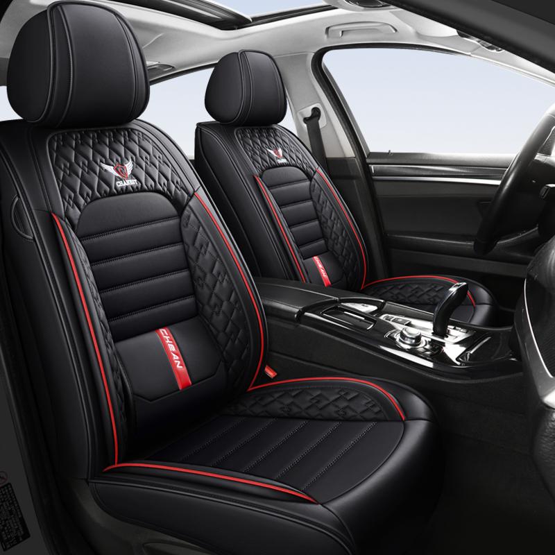 1PC Car Seat Covers with Built-in Lumbar Support - Full-Wrap Design, All-Season Comfort & Durability for Most Sedans & SUVs