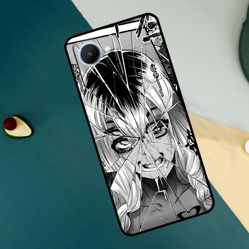 Horror Manga Style For Realme 15 14 10 11 12 13 Pro Plus C65 C67 C71 C63 C61 C55 C51 C53 C75 GT6 GT7 Pro Case