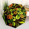 1pc Floral Pattern Auto Open/close, All-Season Portable Folding Umbrella for Women & Men, Travel, Everyday, Formal Events - Compact Luxury Parasol, Ou