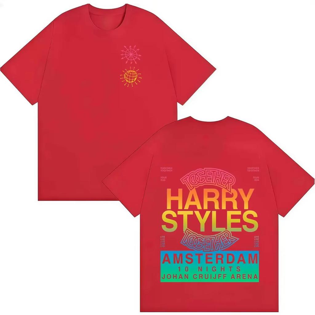 Harry Styles 2026 Together Live On Tour Merch T-shirt Fashion Casual Unisex Harajuku High Quality Tshirt Lightweight Breathable Comfortable Clothes
