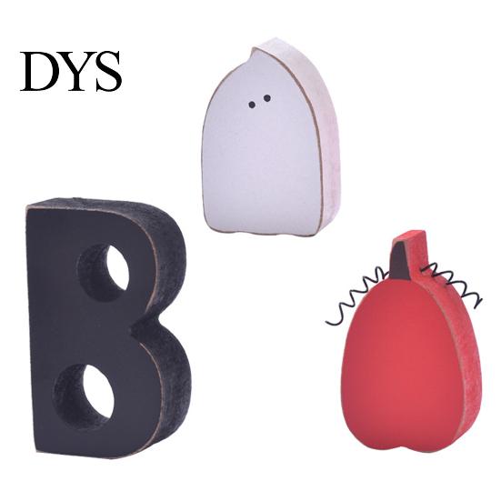 Seasonal Room Decor 3 Pcs Halloween Indoor Table Decoration, Cute Ghost Wooden Sign with Jute Rope, Rustic Ornaments Farmhouse BOO Block for